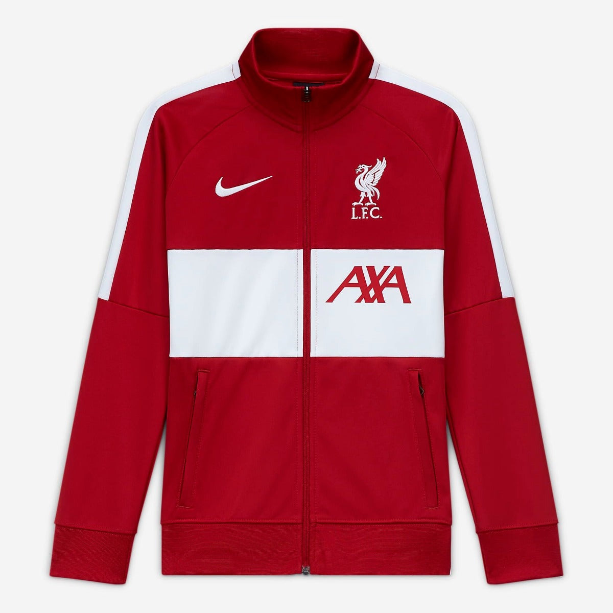 Nike, Giacca da allenamento Nike 2020-21 Liverpool Youth I96 Anthem - Rosso-Bianco