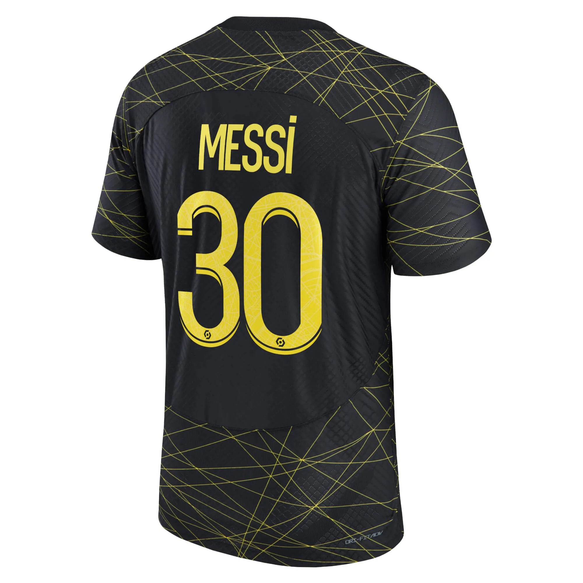 Nike, Maglia Jordan 2023 PSG Authentic Fourth - Nero-giallo