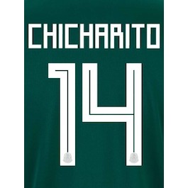Uni Sport, Maglia Messico 2018 Home Chicharito #14 Set Nome