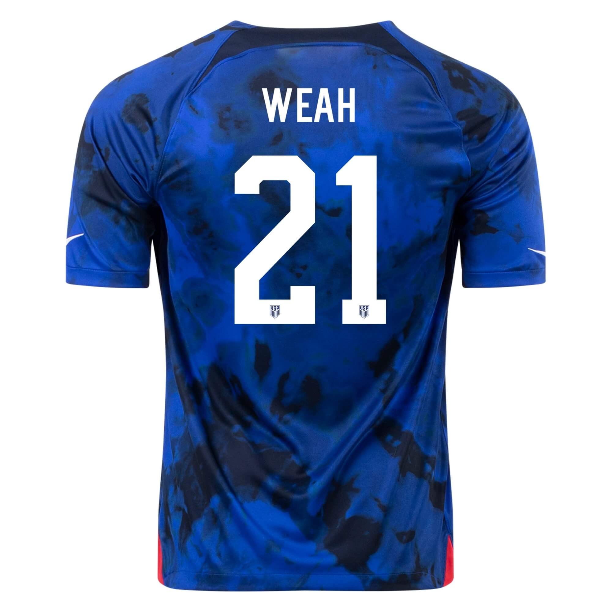 Nike, Maglia da trasferta della gioventù statunitense Nike 2022-23 Blu brillante