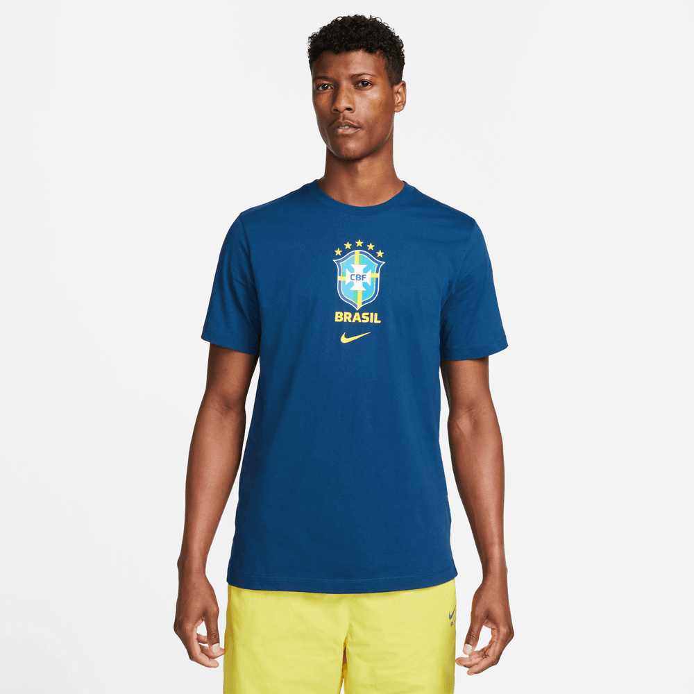Nike, Maglietta con stemma del Brasile 2022-23 Nike - Blu scuro