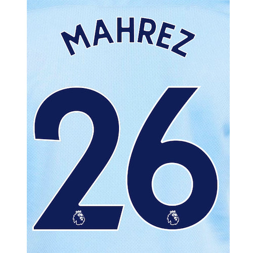 Uni Sport, Manchester City 2020/21 Home Mahrez #26 Maglia Nome Set