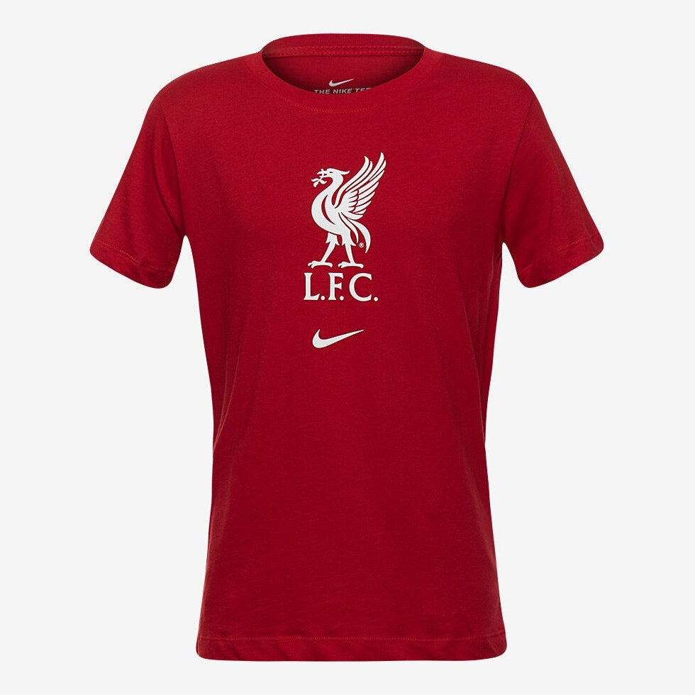 Nike, Nike 2020-21 Liverpool Youth - Maglia Evergreen Crest - Rosso-Bianco