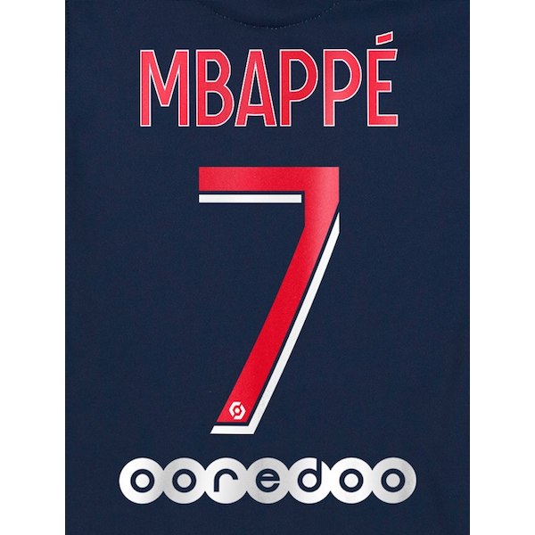 Uni Sport, PSG 2020/21 Casa Mbappe #7 Maglia giovanile Nome Set