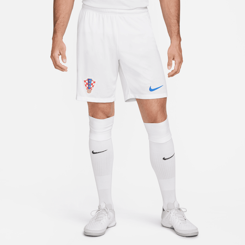Nike, Pantaloncini da calcio Nike 2022-23 per la Croazia - Bianco-Battle Blue